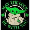 Boy's Star Wars The Mandalorian Grogu St. Patrick's Day May the Luck Be With You T-Shirt - 2 of 4