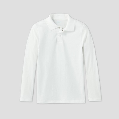 boys long sleeve polo