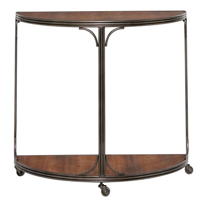 Industrial Metal Console Table Brown - Olivia & May