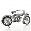 Old Modern Handicrafts 1911 Harley-Davidson Model 7D Iron Motorcycle – 1:12 Scale, 12” Vintage Replica - 4 of 4
