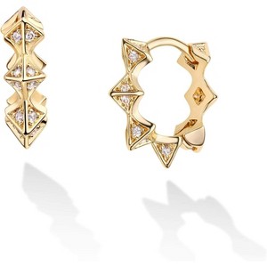 Cubic Zirconia Huggie Earrings 14k Gold Plated Tiny Earrings Small Huggie Hoop Earrings Simple Lightweight Hoops Gift for Women - 1 of 4