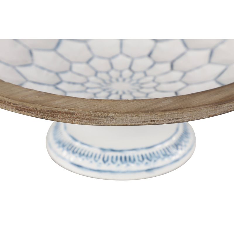 Set of 2 Decorative Wood/Metal Bowls Blue - Olivia &#38; May, 4 of 7