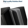 Stainless Steel Trash Can with Lid for Kitchen, Large Dual Trash and Recycle Bin Combo, Step-on Garbage Cans, PP Inner Buckets - 3 of 4