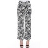 Women's Floral Paisley Wide Leg Palazzo Pants - White Mark - 2 of 4
