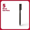 TRU RED Quick Dry Gel Pens Fine Point 0.5mm Blk 5/Pack TR54468 - 2 of 4