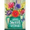 Briarwood Lane Home Sweet Home Spring House Flag Rustic Watering Can Floral 28" x 40" - 3 of 4