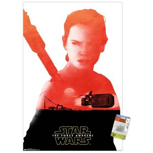Trends International Star Wars: The Force Awakens - Rey Badge Unframed Wall Poster Prints - 1 of 4
