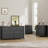 3 Dresser for Bedroom, 29" Tall Dresser, Modern Tall Drawer Dresser with Storage, Wooden Closet Dressers Chest of Drawers, White - 2 of 4