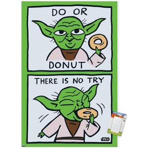 Trends International Star Wars: Saga - Yoda Donut Unframed Wall Poster Prints - 1 of 4