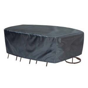 Summerset Shield Oval/Rectangle Table Chair Cover Ultimate Protection for Your Outdoor Furniture Mercury - 1 of 4