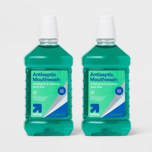 Antiseptic Green Mint Mouth Wash - 50.7 fl oz/2pk - up&up™ - 1 of 4