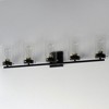 Maxim Lighting Pinn 5 - Light Vanity in  Black/Satin Brass - 3 of 4