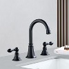 Mixxidea 3 Hole Two Handle Bathroom Faucet Matte Black - 2 of 3