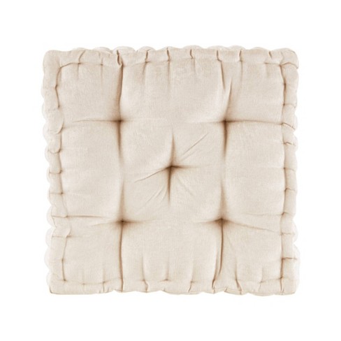 Intelligent Design Chenille Floor Pillow, Square, Blush