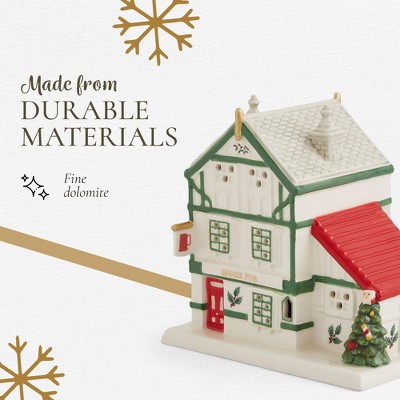 Spode Christmas Tree LED Lighted Ceramic Public House