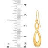 14k Yellow Gold 35mm Infinity Drop Earrings - 3 of 3