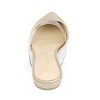 Allegra K Women's Glitter Clear Strap Flat Mules - 4 of 4