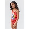Miraculous Cat Noir Ladybug Girls One Piece Bathing Suit Rash Guard Tankini Top and Bikini Bottom 4 Swimsuit Set Little Kid to Big Kid - 3 of 4