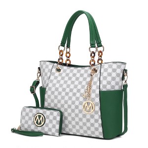 MKF Collection Merlina Circular Print Women’s Tote Bag with matching Wallet by Mia K - 1 of 4