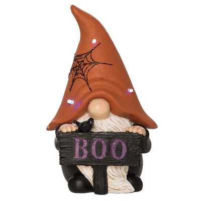 Transpac Polyester Multicolored Halloween Large Plush Gnome Decor