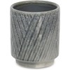 Cheung's Parlora Crossed Diagonal Pattern Straight Side Ceramic Pot - Small - Gray - 3 of 4