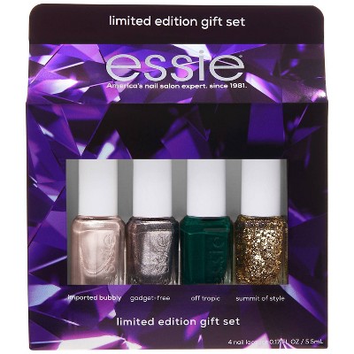 essie Limited Edition Holiday Sparkle Minis Nail Polish Gift Set - 4pc