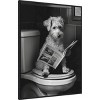 Amanti Art Good Boy Dog Toilet Art by Niky Rahner Framed Canvas Wall Art - 2 of 4