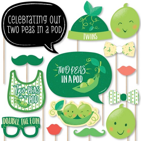 Big Dot Of Happiness Double The Fun Twins Two Peas In A Pod Baby Shower Or First Birthday Party Photo Booth Props Kit 20 Count Target