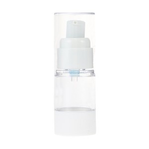 Unique Bargains Portable Round Airless Pump Lotion Bottle White 1 Pc - 1 of 4