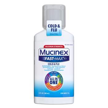 Mucinex Max Strength Cold & Flu Medicine - Liquid - 6 fl oz