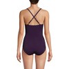 Lands' End Women's Slender Suit V-neck Pleated X-back One Piece Swimsuit Adjustable Straps - 2 of 4