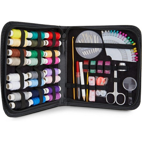 Jumblcrafts Starter Travel Sewing Kit For Adults And Kids Beginner Set With  Multicolored Thread, Emergency And Travel Kit, And Sewing Supplies : Target