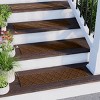 WaterHog 8.5"x30" Set of 4 Argyle Indoor/Outdoor Stair Treads Door Mats - 3 of 4