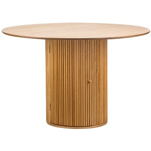 Nordlys 6-Person Wood Dining Table with Storage Classic Style Dining Room - 1 of 4