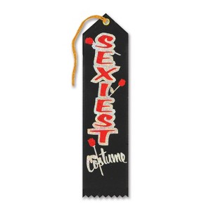 Beistle Sexiest Costume Award Ribbon, 2" x 8", (6/Pkg) Multicolored - 1 of 1