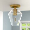 Hudson and Canal 7" Wide Semi Flush Mount with Glass Shade - 2 of 4