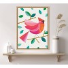Kate & Laurel All Things Decor 18"x24" Sylvie Cardinal Bird Framed Canvas Wall Art by Carey Copeland: Floating Frame, Sawtooth Back - 3 of 4