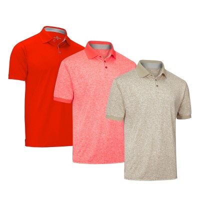 Mio Marino - Designer Golf Polo Shirt - 3 Pack
