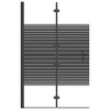VidaXL Folding Shower Enclosure ESG 31.5 in.x55.1 in. Black - 3 of 4