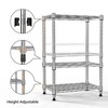 Lyngins Heavy-Duty Carbon Steel Storage Shelves, Adjustable Garage Shelving, 3-Tier Utility Shelving Unit Steel Organizer Wire Rack for Office & Home - 4 of 4