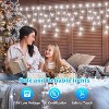 Swtroom 99FT Icicle Lights 1216 LED Christmas Lights 228 Drops White Curtain String Light 8 Modes Twinkling Fairy Lights - 4 of 4