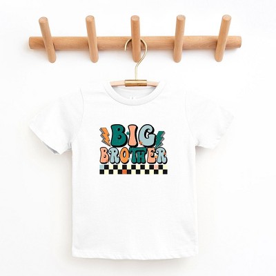 The Juniper Shop Big Brother Checkered Toddler Short Sleeve Tee
