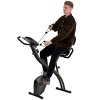 SEVOBAL Home Gyms 3-in-1 Folding Exercise Bike with Adjustable Seat Resistance Bands and 8-Level Resistance, Black, 41.3"*18.9"*46.5" - 3 of 4
