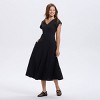 Women's Short Sleeve V-Neck Midi A-Line Dress - A New Day™ - 3 of 3