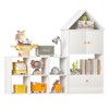Yinvani  Versatile Children's Bookshelf with House-Shaped Design, Durable Kids Organizer for Playroom or Bedroom, Easy Assembly - 3 of 4