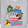 Men's - Disney - Another Day Of Being Awesome Graphic Fleece Sweatshirt - 2 of 4