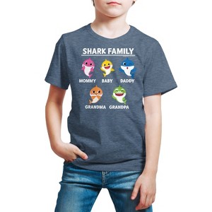 Boys' - Baby Shark - Types Of Sharks Short Sleeve Graphic T-Shirt - 1 of 4