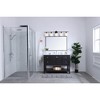 Elegant Lighting Gene 5 light Black and Frosted white glass Wall sconce - 2 of 4