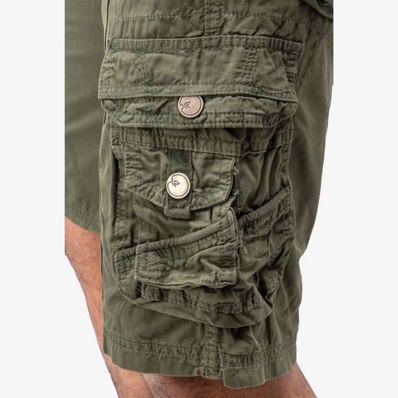 X RAY Men's Belted 12.5" Inseam Knee Length Cargo Shorts, 5 of 7
