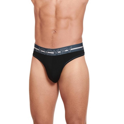 Jockey Men's Underwear Microfiber 13 Quad Short, Black, M at  Men's  Clothing store